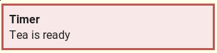 a timer notification